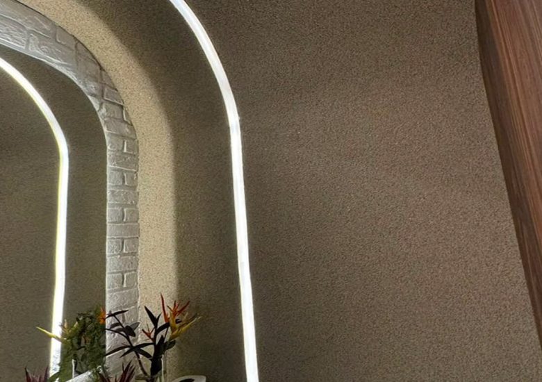 Drywall com rebaixamento e led