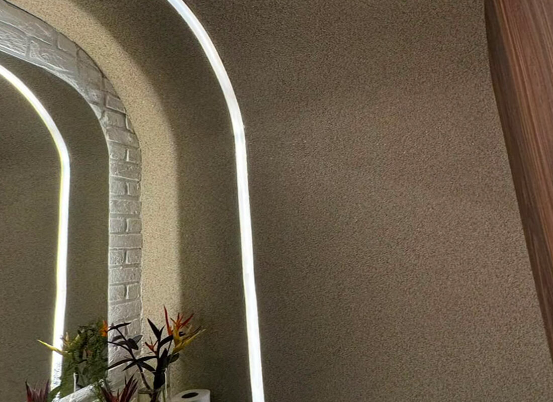 Drywall com rebaixamento e led